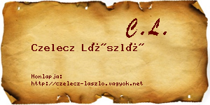Czelecz László névjegykártya