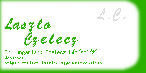 laszlo czelecz business card